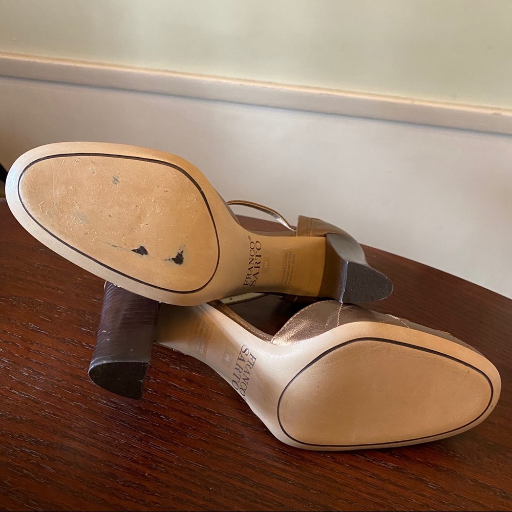 Franco Sarto Bronze Mary Jane Heels size 8 - Picture 8 of 12